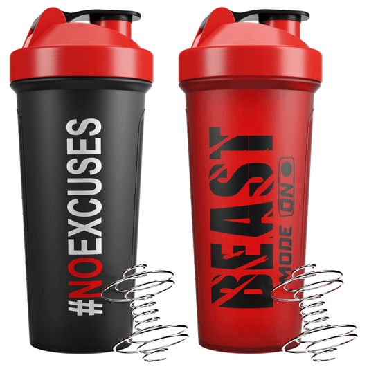 Two Shaker Bottles, Small and Big Mockup